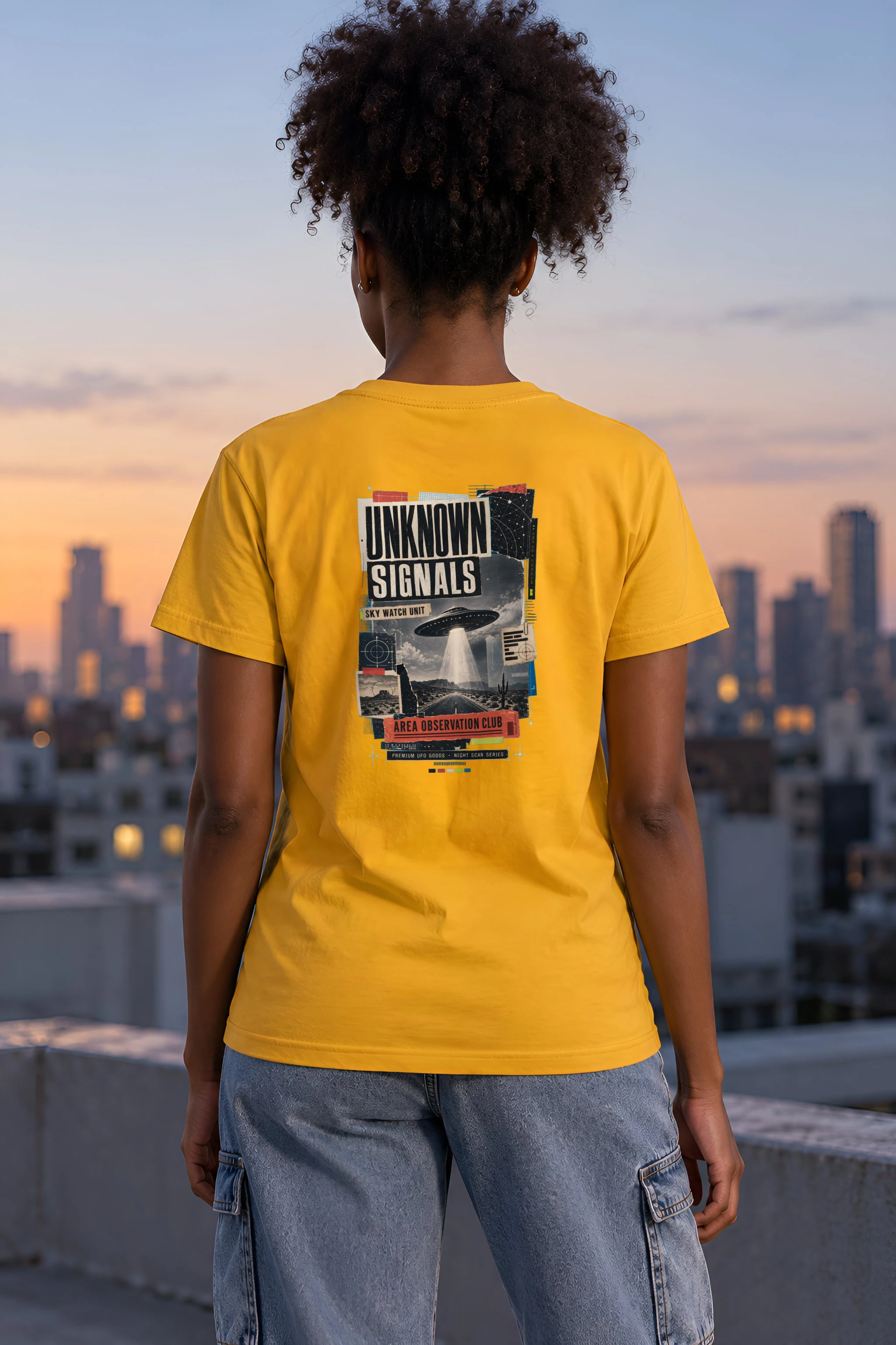"Unknown Signals" Heavyweight Unisex Crewneck T-shirt