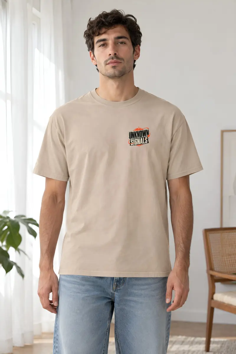 "Unknown Signals" Heavyweight Unisex Crewneck T-shirt