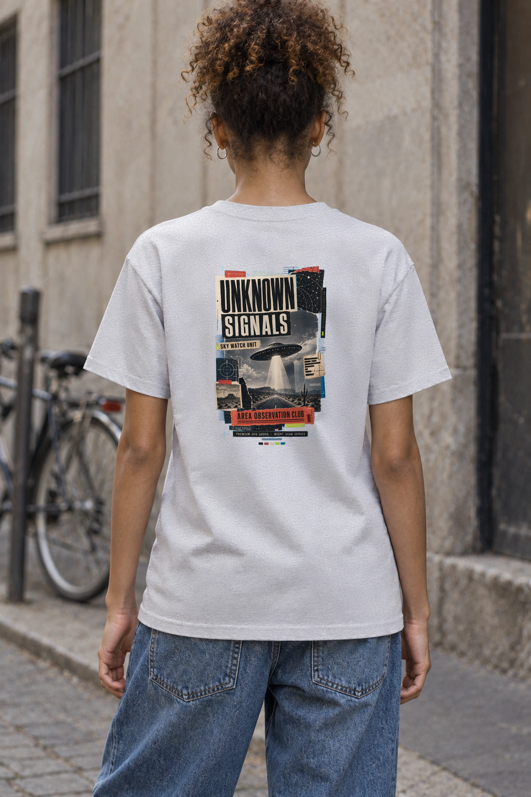 "Unknown Signals" Heavyweight Unisex Crewneck T-shirt