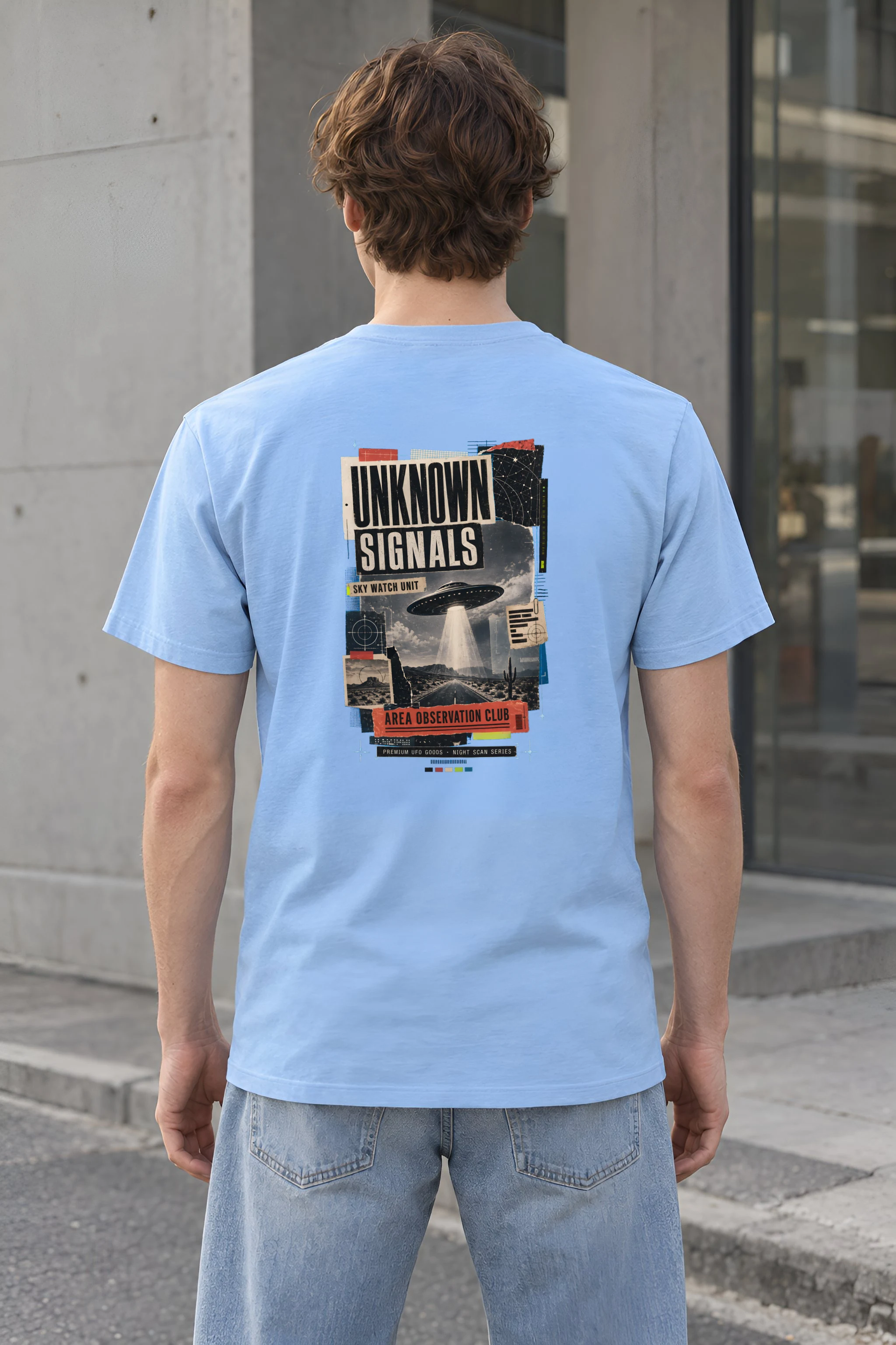 "Unknown Signals" Heavyweight Unisex Crewneck T-shirt