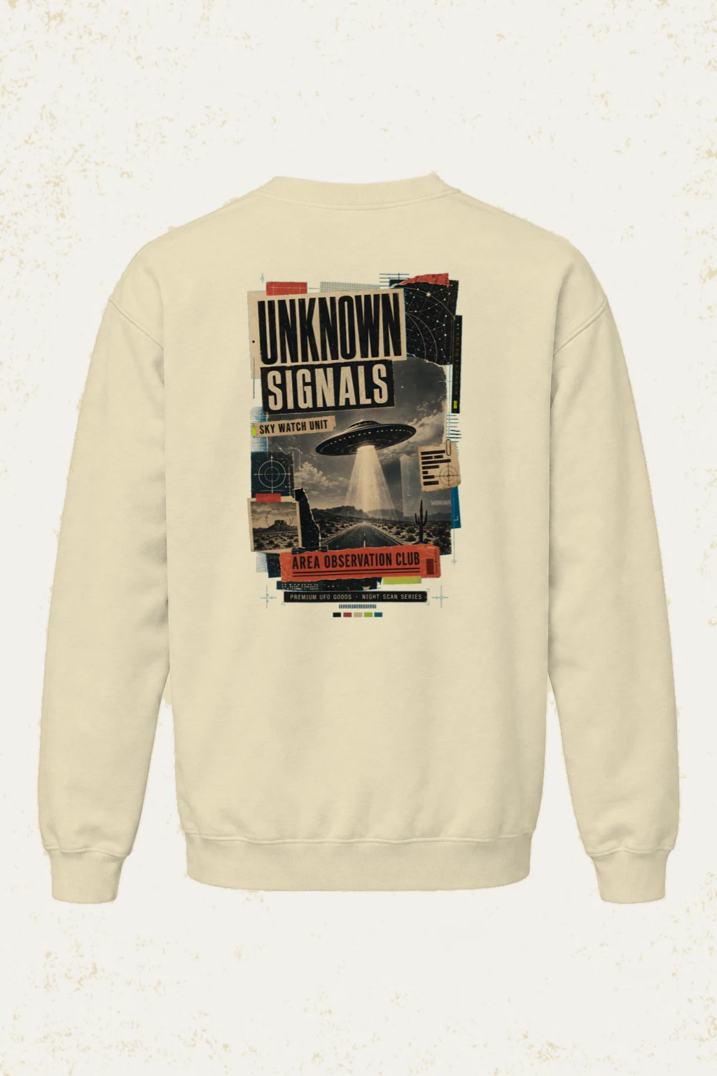 "Unknown Signals" Unisex Sponge Fleece Crewneck Sweatshirt | Bella + Canvas 3901