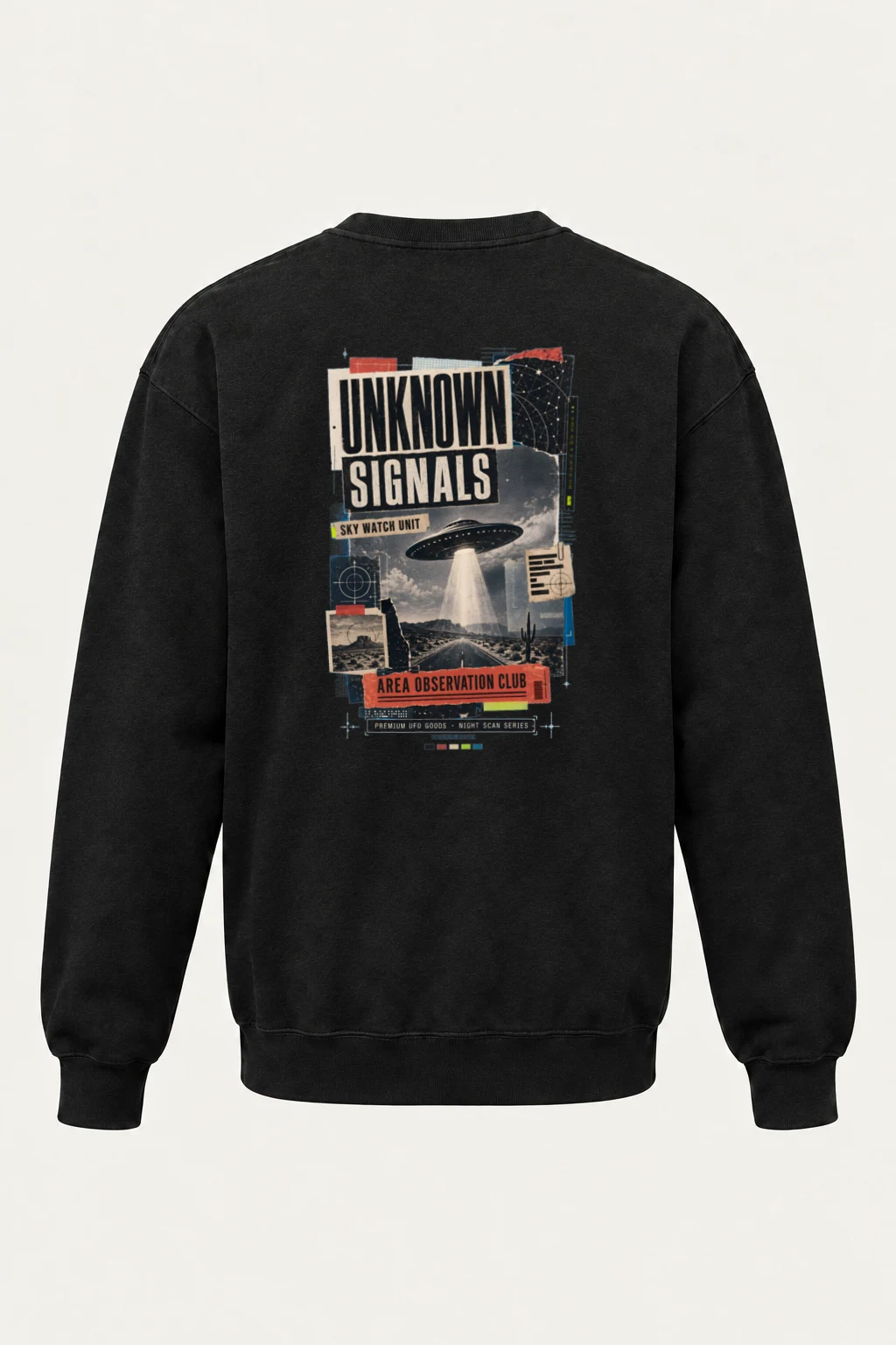 "Unknown Signals" Unisex Sponge Fleece Crewneck Sweatshirt | Bella + Canvas 3901