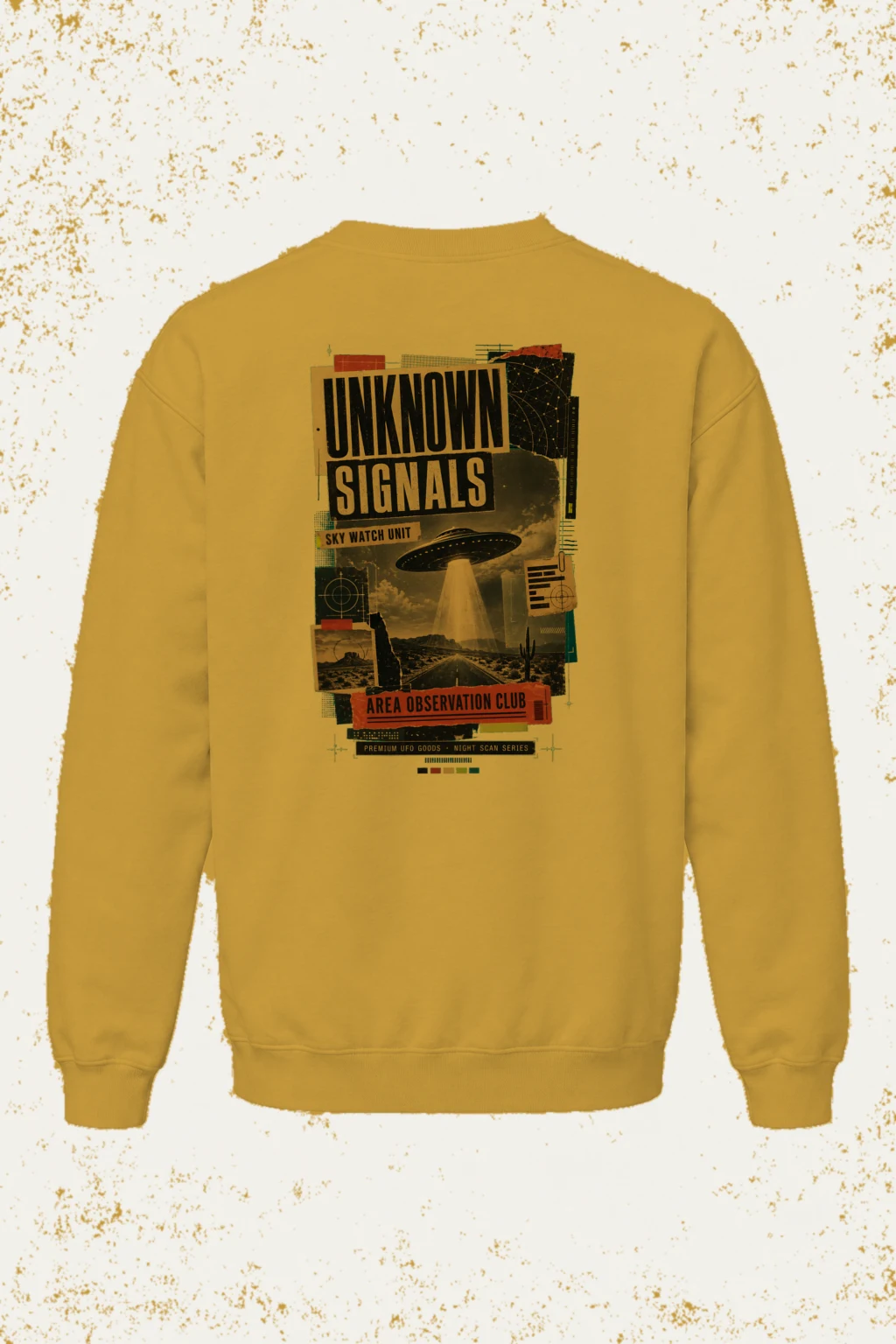 "Unknown Signals" Unisex Sponge Fleece Crewneck Sweatshirt | Bella + Canvas 3901