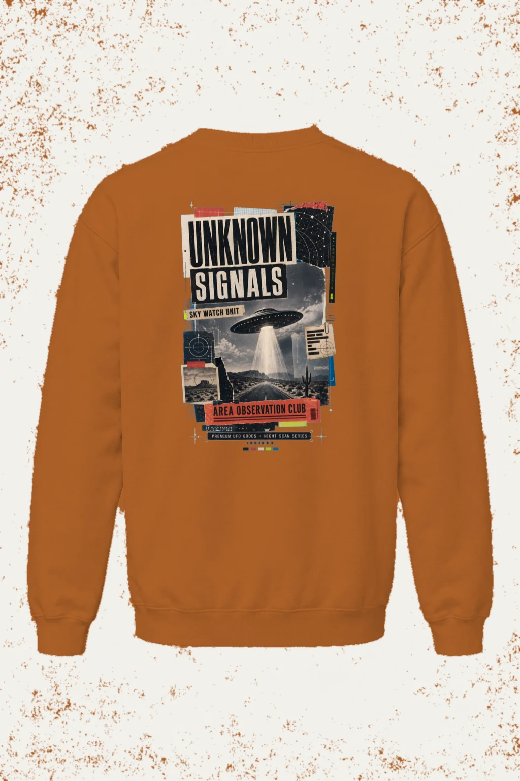 "Unknown Signals" Unisex Sponge Fleece Crewneck Sweatshirt | Bella + Canvas 3901