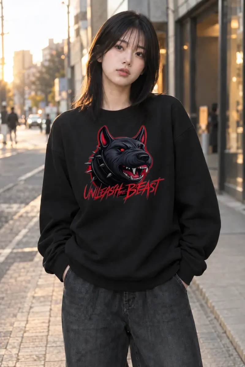 "Unleash The Beast" Heavy Blend Unisex Crewneck Sweatshirt | Gildan 18000