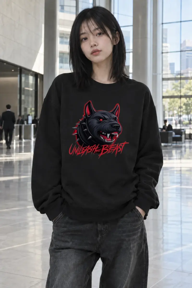 "Unleash The Beast" Heavy Blend Unisex Crewneck Sweatshirt | Gildan 18000