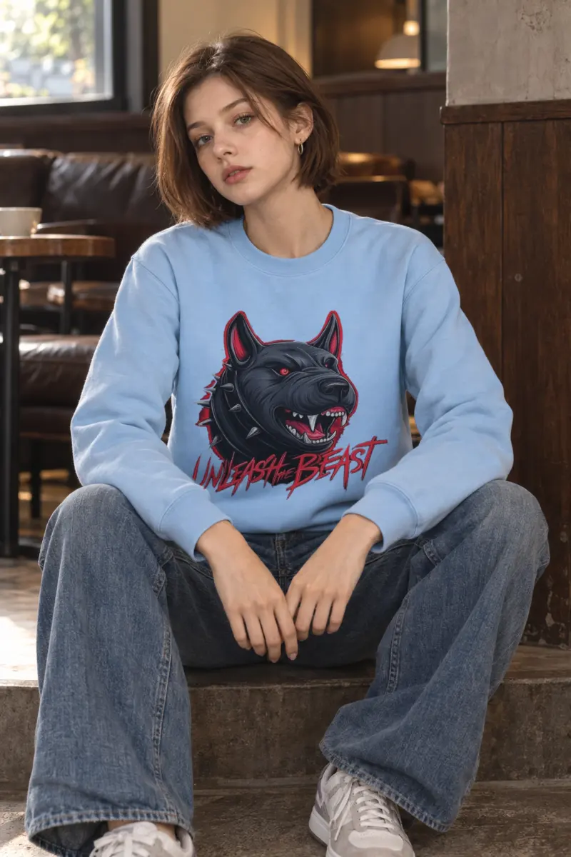 "Unleash The Beast" Heavy Blend Unisex Crewneck Sweatshirt