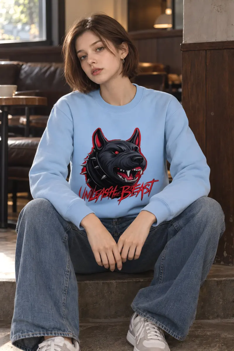"Unleash The Beast" Heavy Blend Unisex Crewneck Sweatshirt
