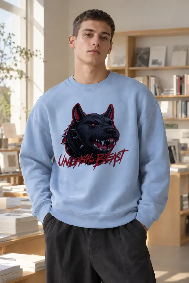 "Unleash The Beast" Heavy Blend Unisex Crewneck Sweatshirt | Gildan 18000