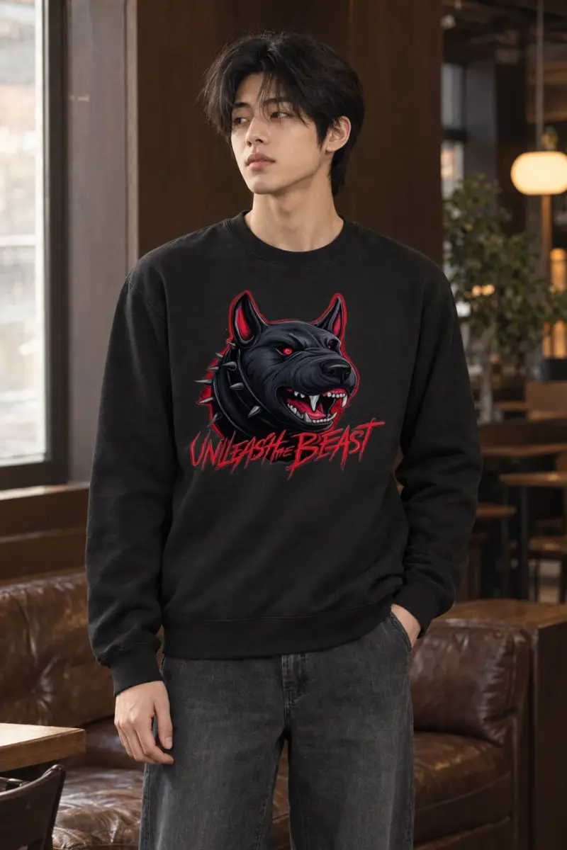 "Unleash The Beast" Heavy Blend Unisex Crewneck Sweatshirt | Gildan 18000
