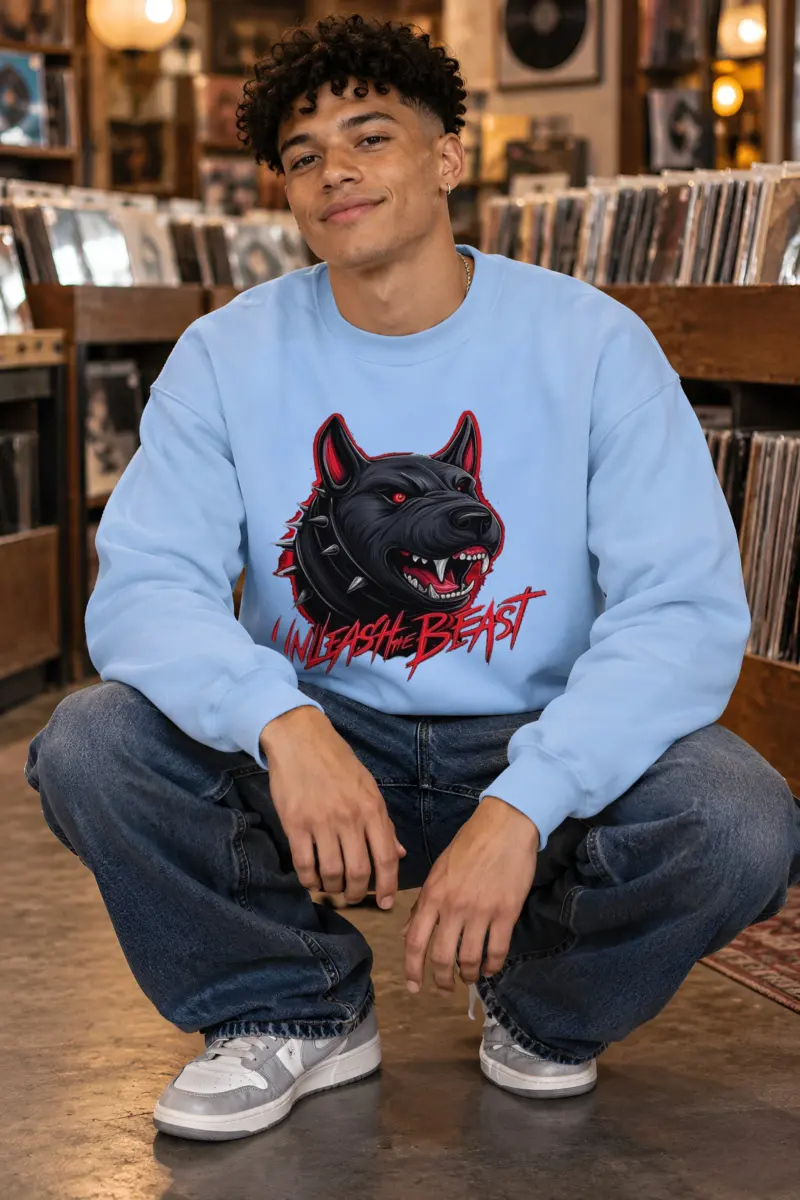 "Unleash The Beast" Heavy Blend Unisex Crewneck Sweatshirt