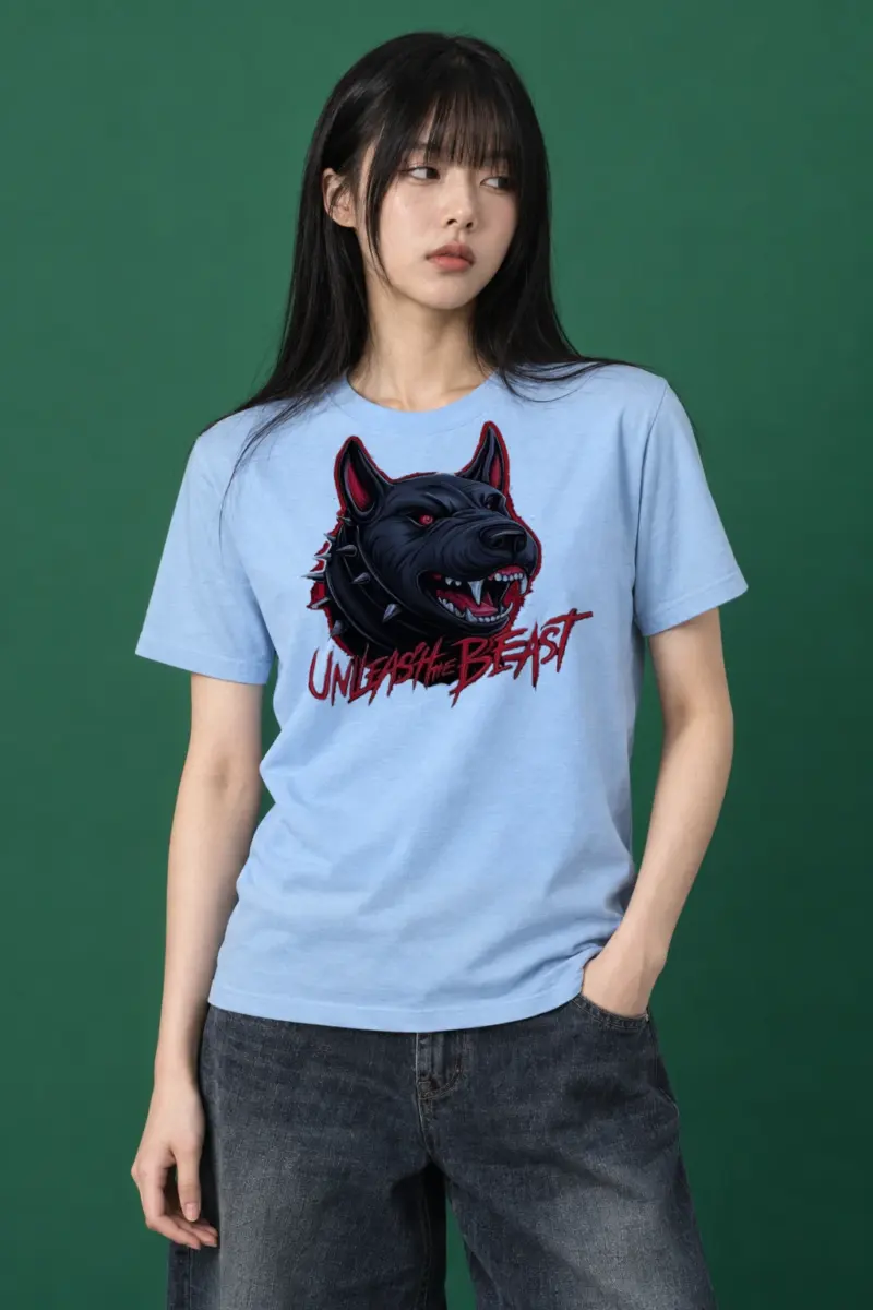 "Unleash The Beast" Heavyweight Unisex Crewneck T-shirt