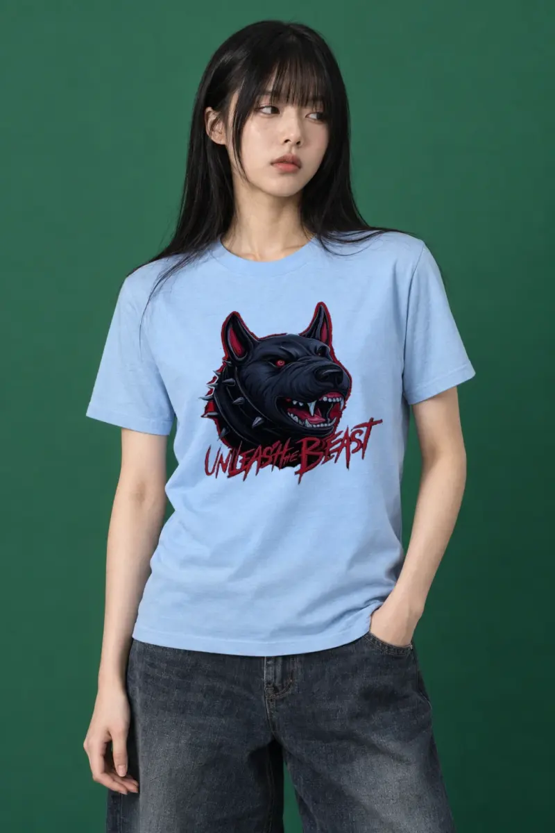 "Unleash The Beast" Heavyweight Unisex Crewneck T-shirt