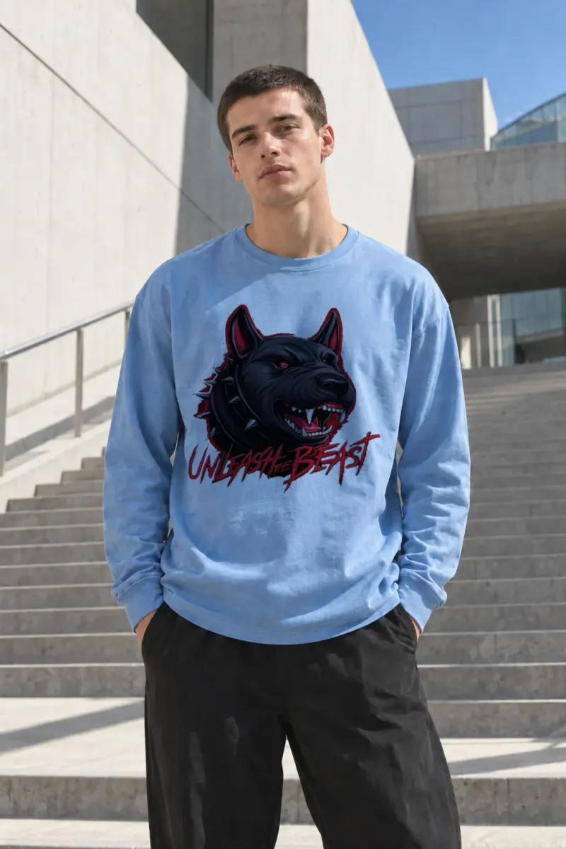 "Unleash The Beast" Unisex Longsleeve T-shirt | Gildan 2400
