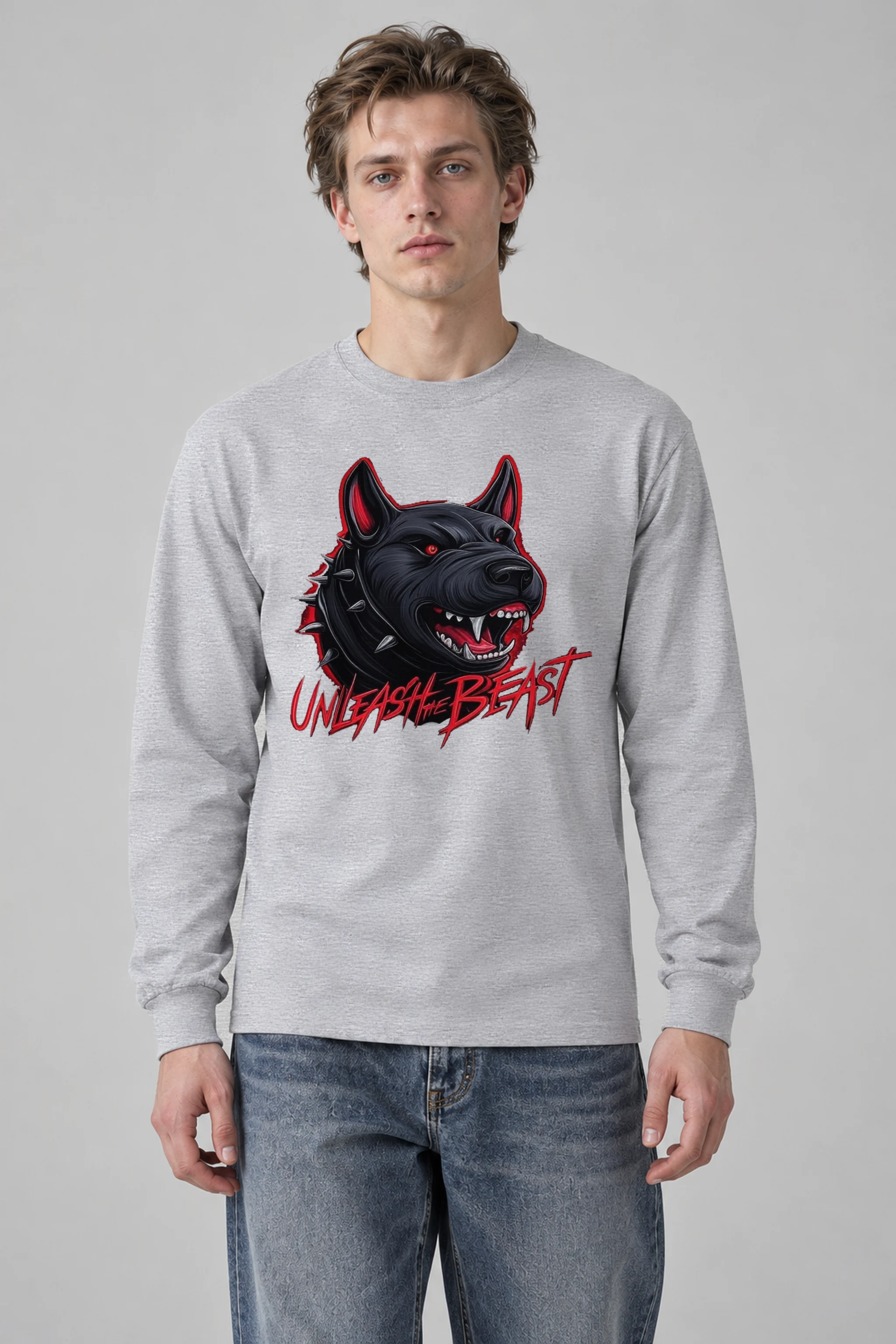 "Unleash The Beast" Unisex Longsleeve T-shirt