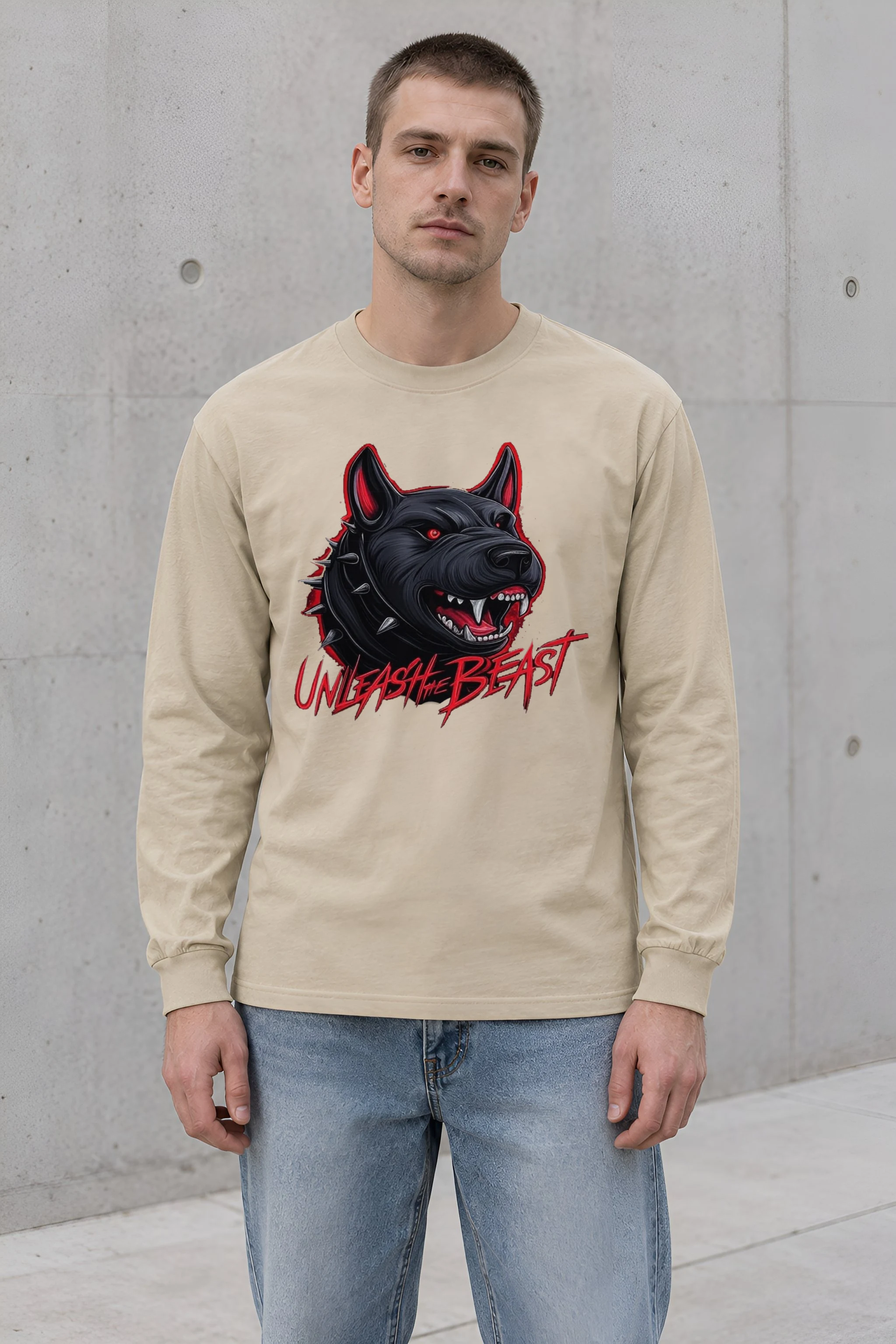 "Unleash The Beast" Unisex Longsleeve T-shirt