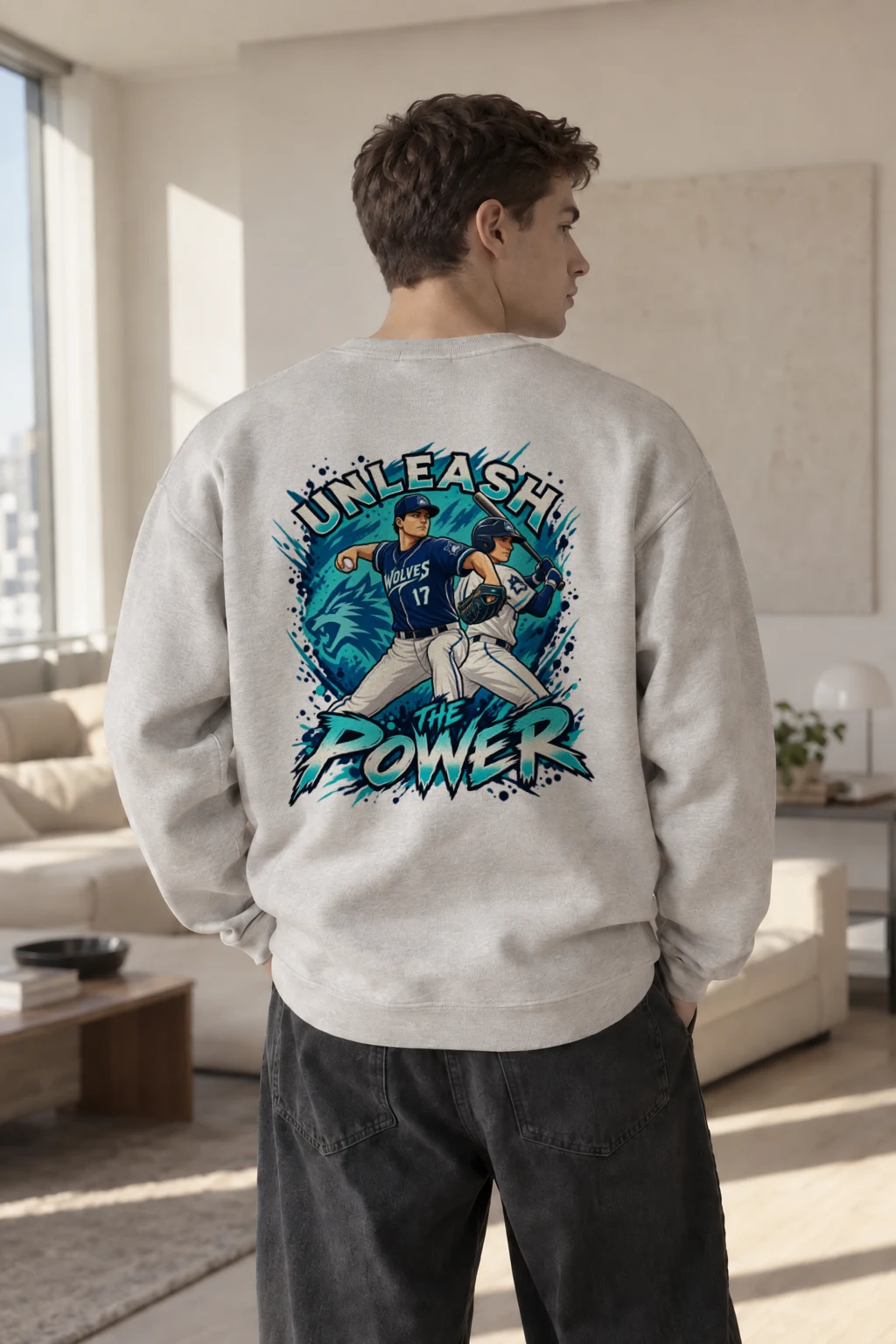 "Unleash The Power" Heavy Blend Unisex Crewneck Sweatshirt | Gildan 18000