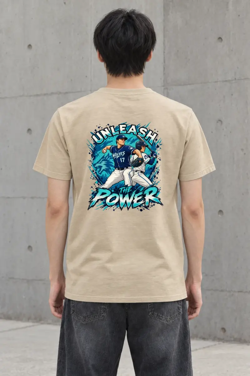 "Unleash The Power" Heavyweight Unisex Crewneck T-shirt