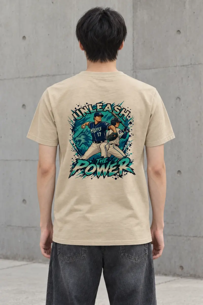 "Unleash The Power" Heavyweight Unisex Crewneck T-shirt