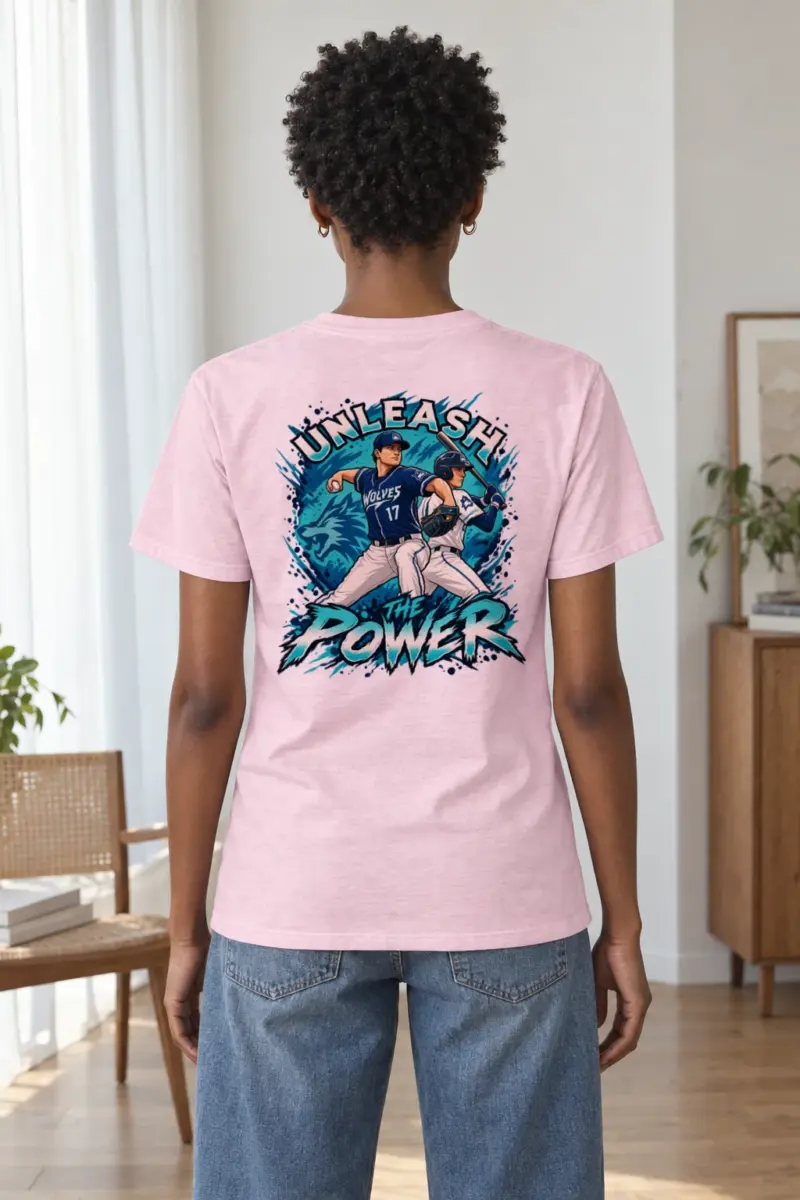 "Unleash The Power" Heavyweight Unisex Crewneck T-shirt | Gildan 5000