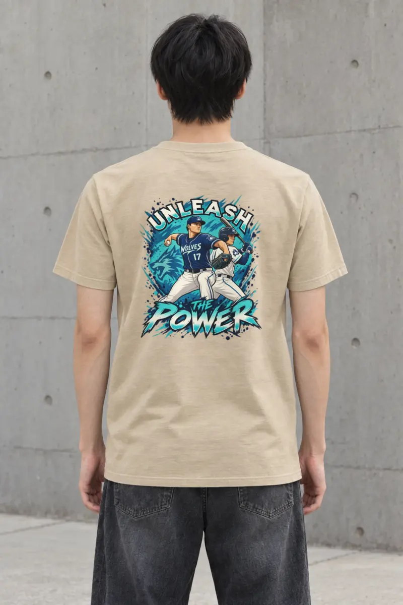 "Unleash The Power" Heavyweight Unisex Crewneck T-shirt