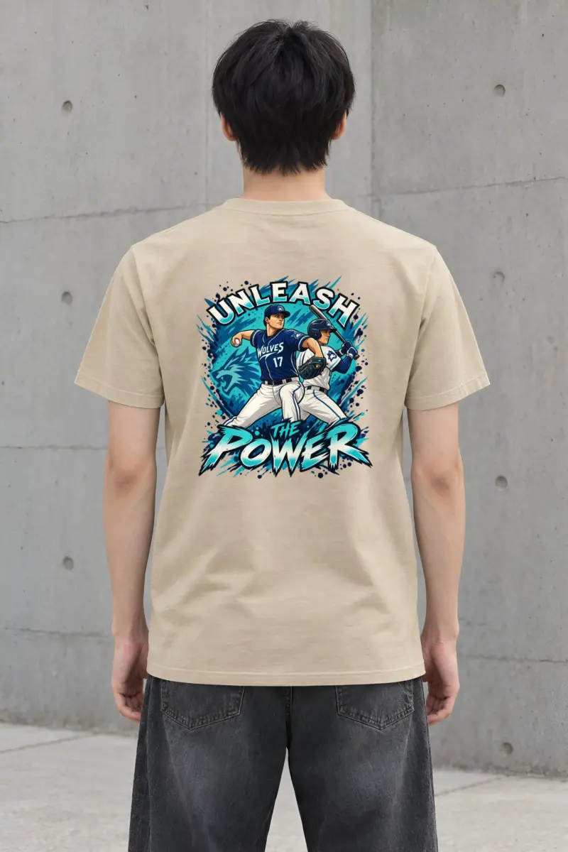 "Unleash The Power" Heavyweight Unisex Crewneck T-shirt