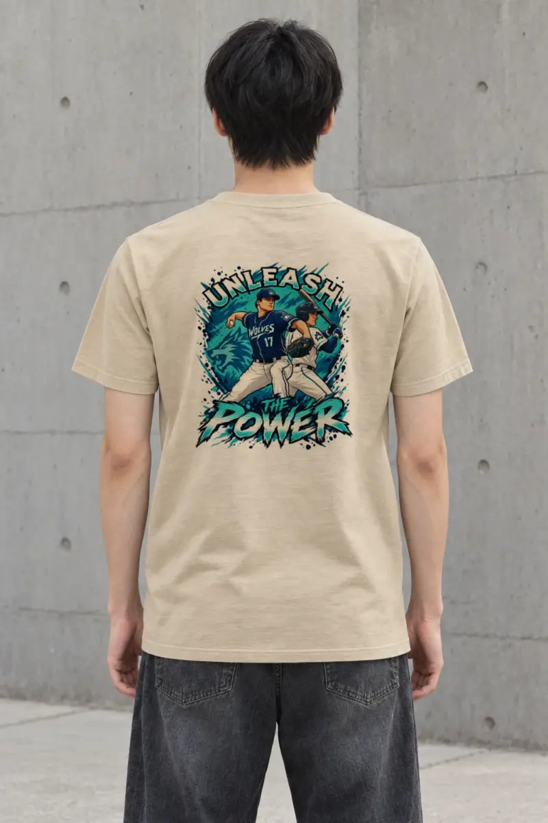 "Unleash The Power" Heavyweight Unisex Crewneck T-shirt