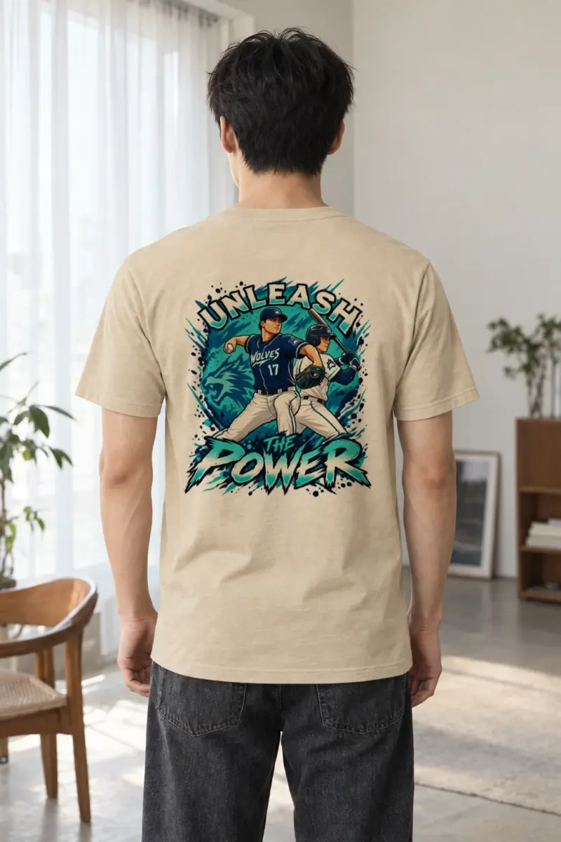 "Unleash The Power" Heavyweight Unisex Crewneck T-shirt | Gildan 5000