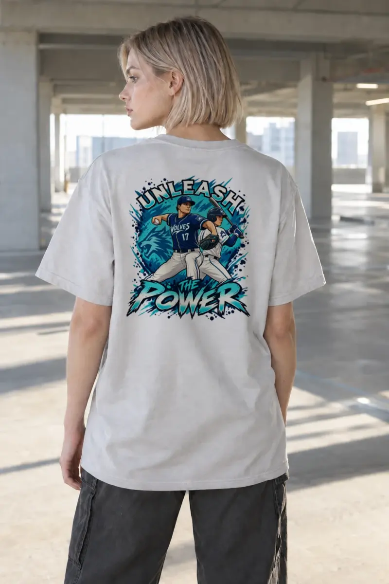 "Unleash The Power" Heavyweight Unisex Crewneck T-shirt | Gildan 5000