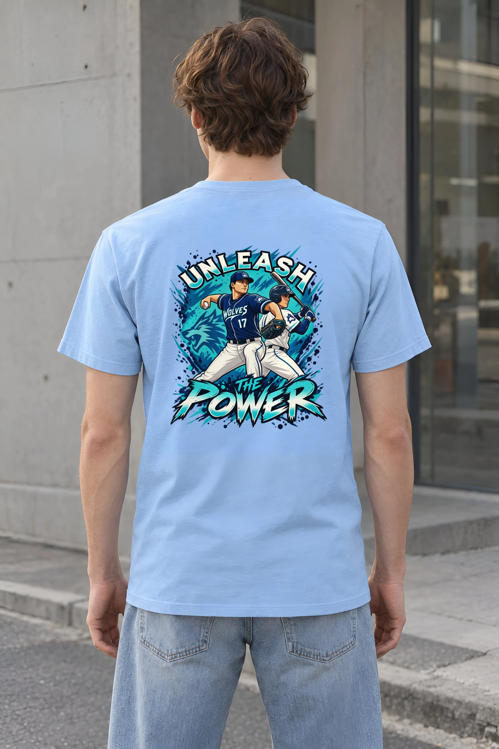 "Unleash The Power" Heavyweight Unisex Crewneck T-shirt
