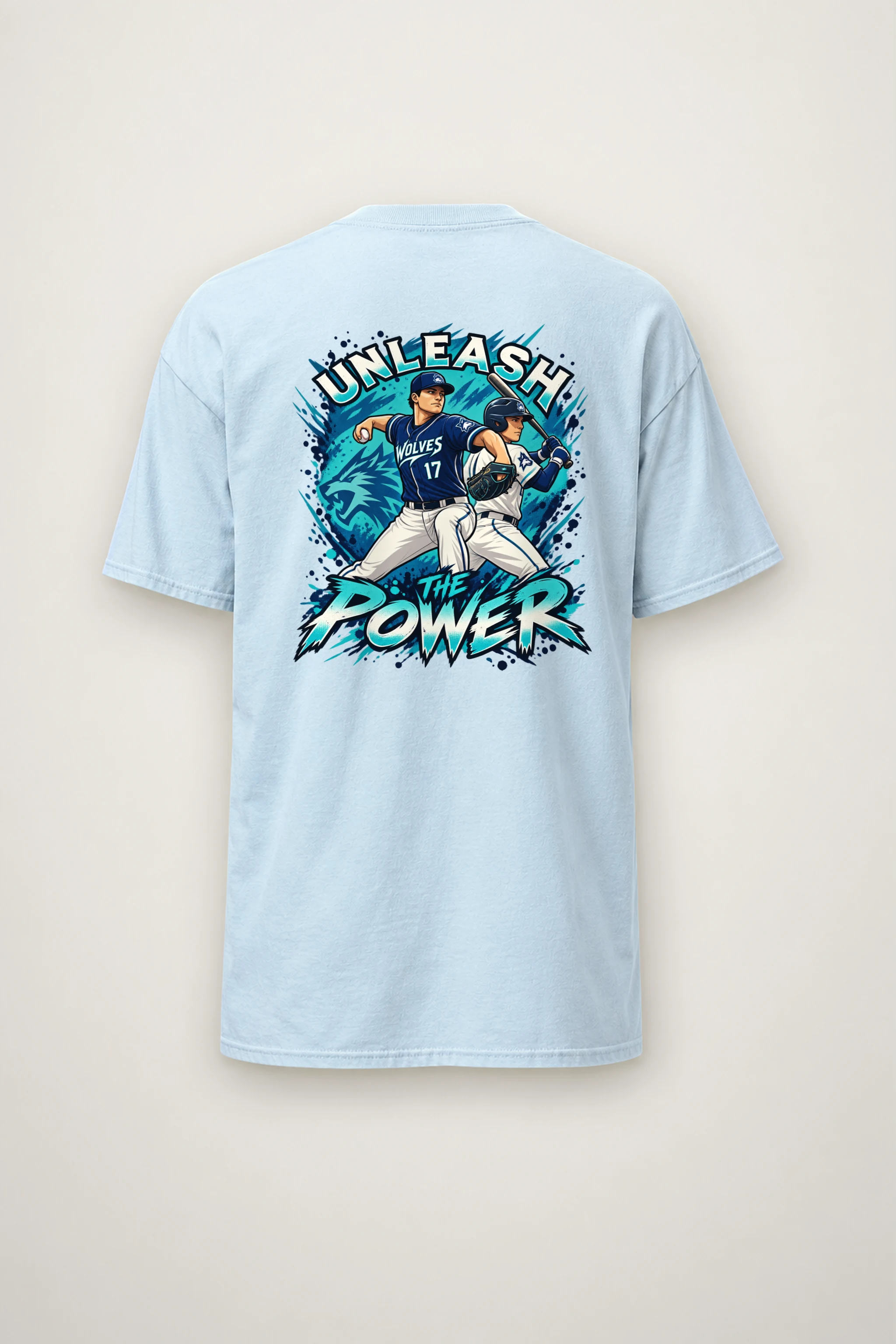 "Unleash The Power" Heavyweight Unisex Crewneck T-shirt