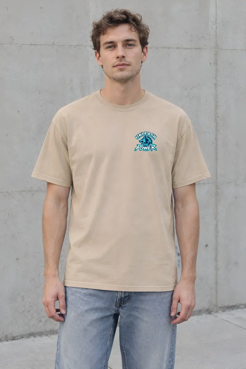 "Unleash The Power" Heavyweight Unisex Crewneck T-shirt