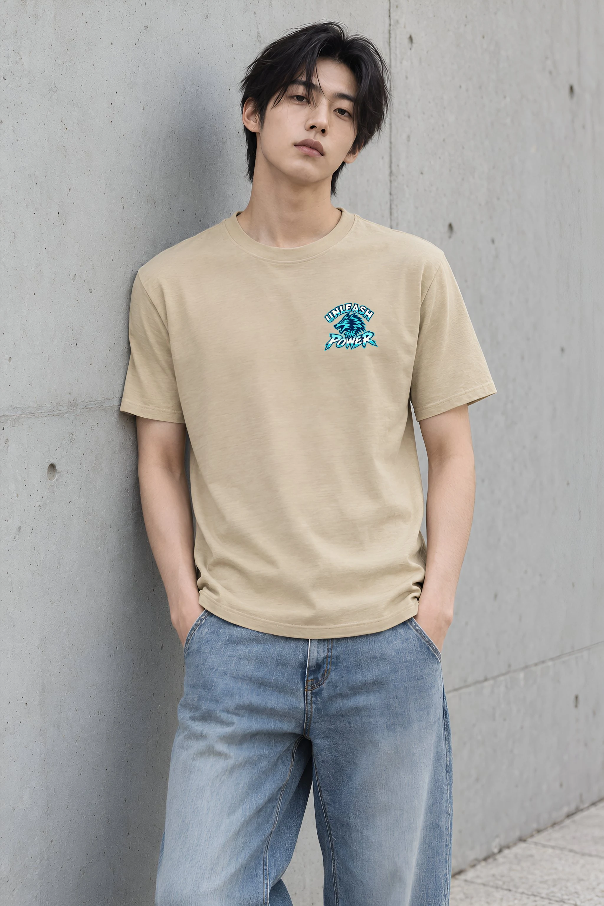 "Unleash The Power" Heavyweight Unisex Crewneck T-shirt