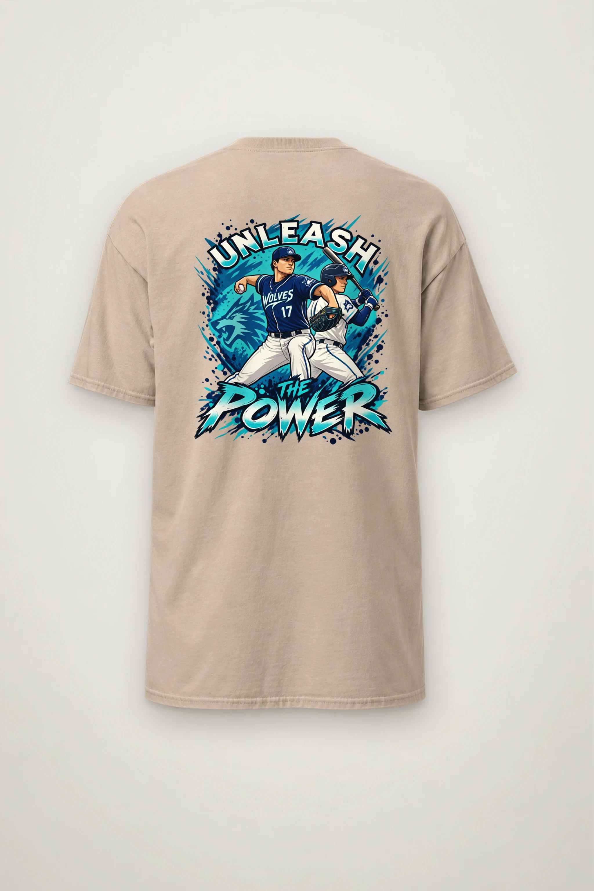 "Unleash The Power" Heavyweight Unisex Crewneck T-shirt