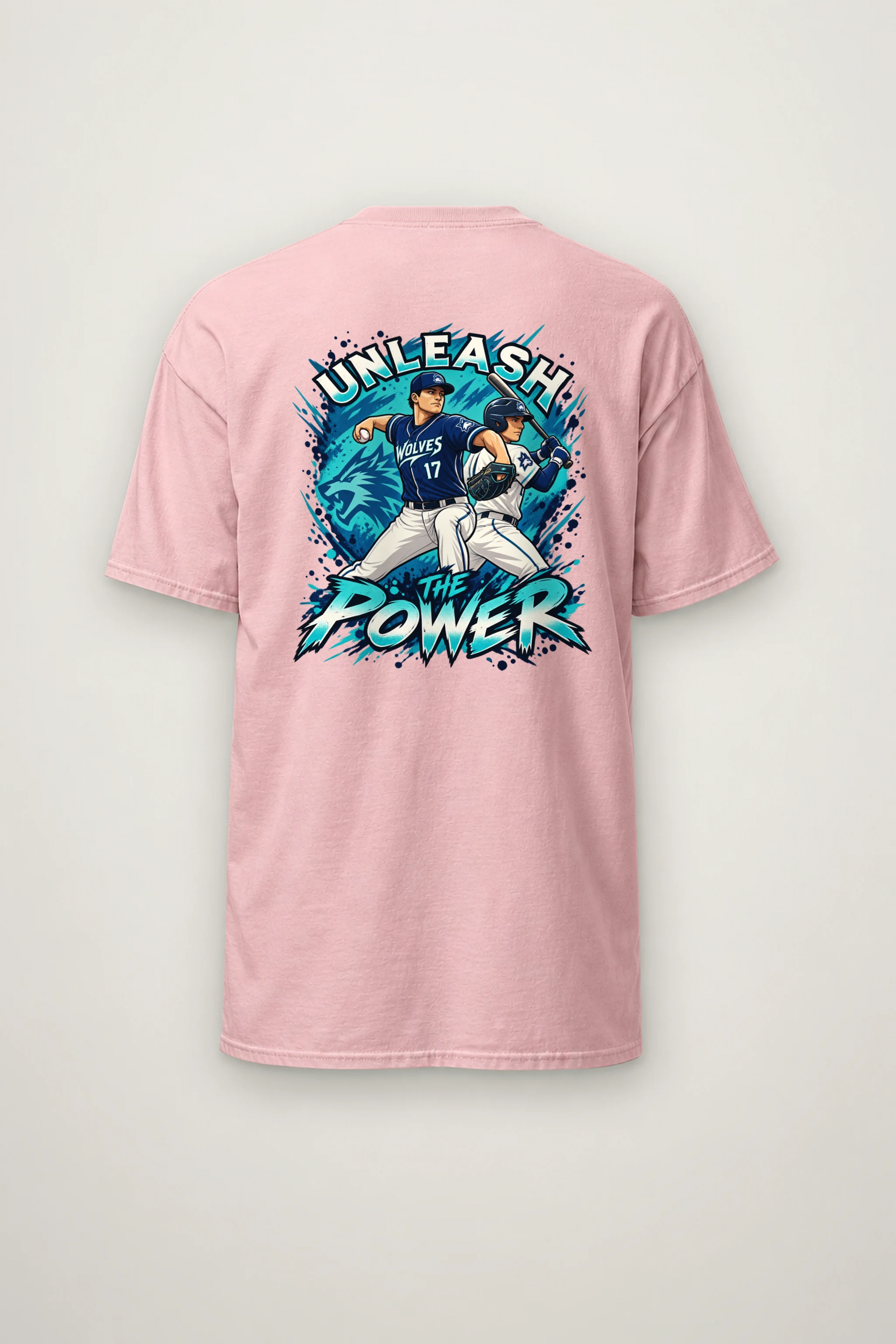 "Unleash The Power" Heavyweight Unisex Crewneck T-shirt