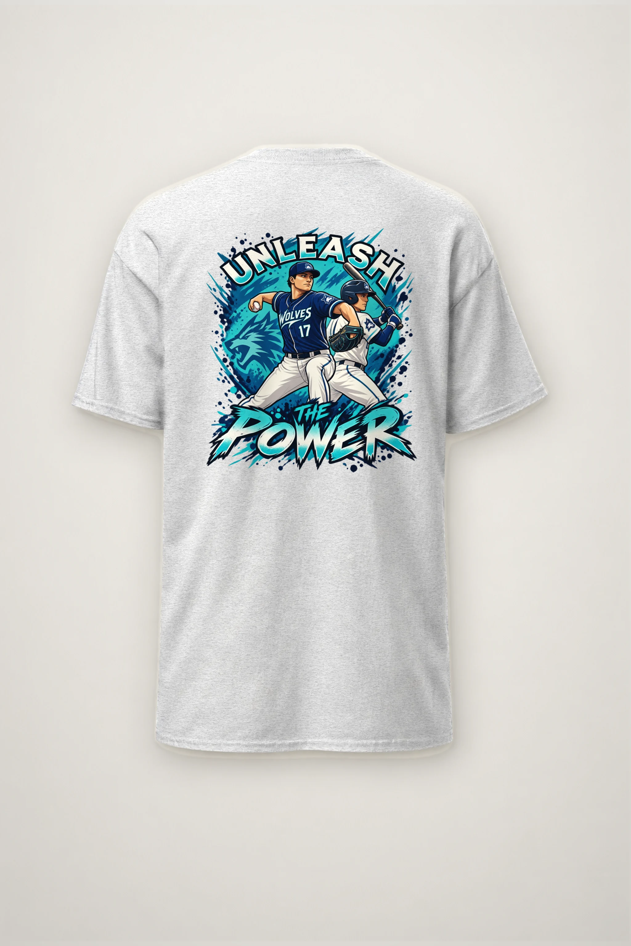 "Unleash The Power" Heavyweight Unisex Crewneck T-shirt