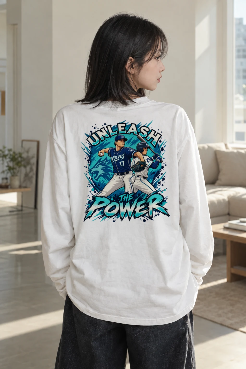 "Unleash The Power" Unisex Longsleeve T-shirt | Gildan 2400
