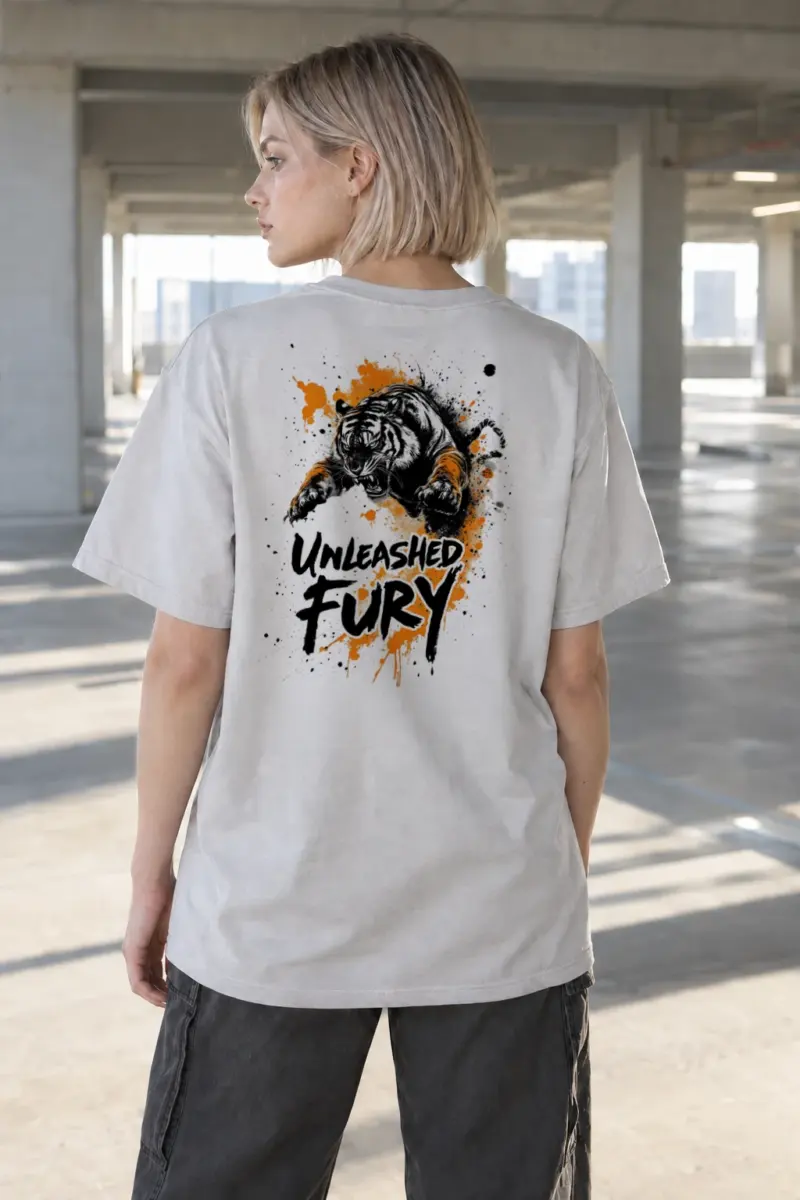 “Unleashed Fury” Heavyweight Unisex Crewneck T-shirt | Gildan 5000