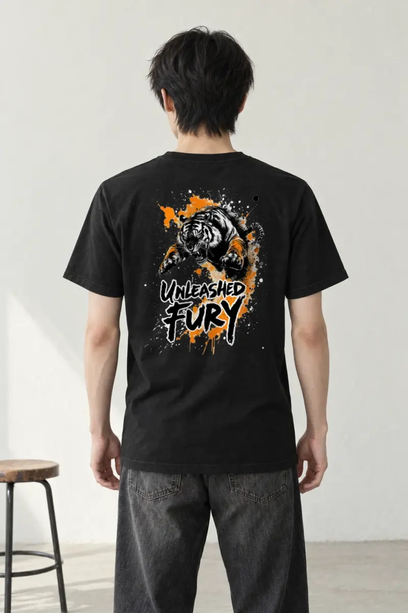 "Unleashed Fury" Heavyweight Unisex Crewneck T-shirt | Gildan 5000