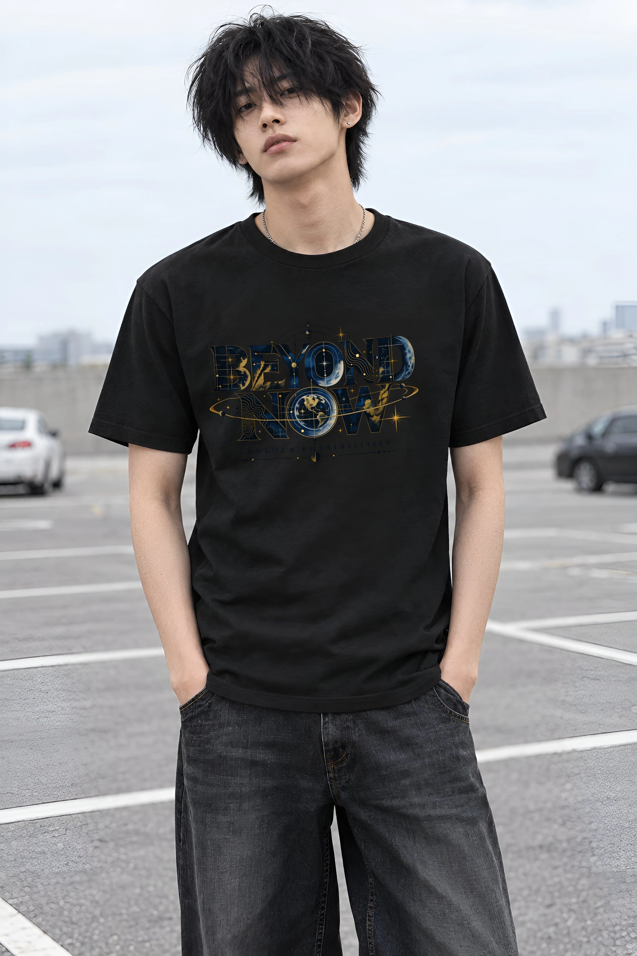 "Unlock Possibilities" Heavyweight Unisex Crewneck T-shirt