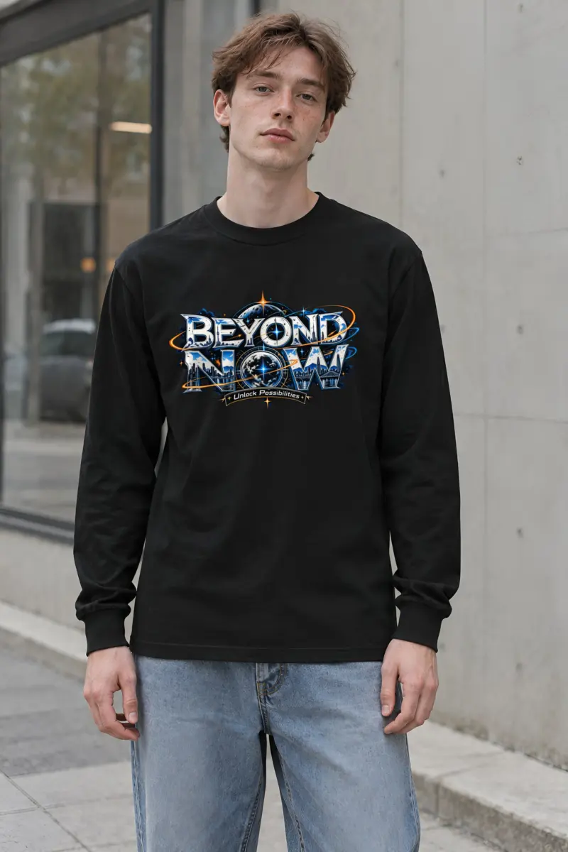 "Beyond Now Skyline" Unisex Longsleeve T-shirt