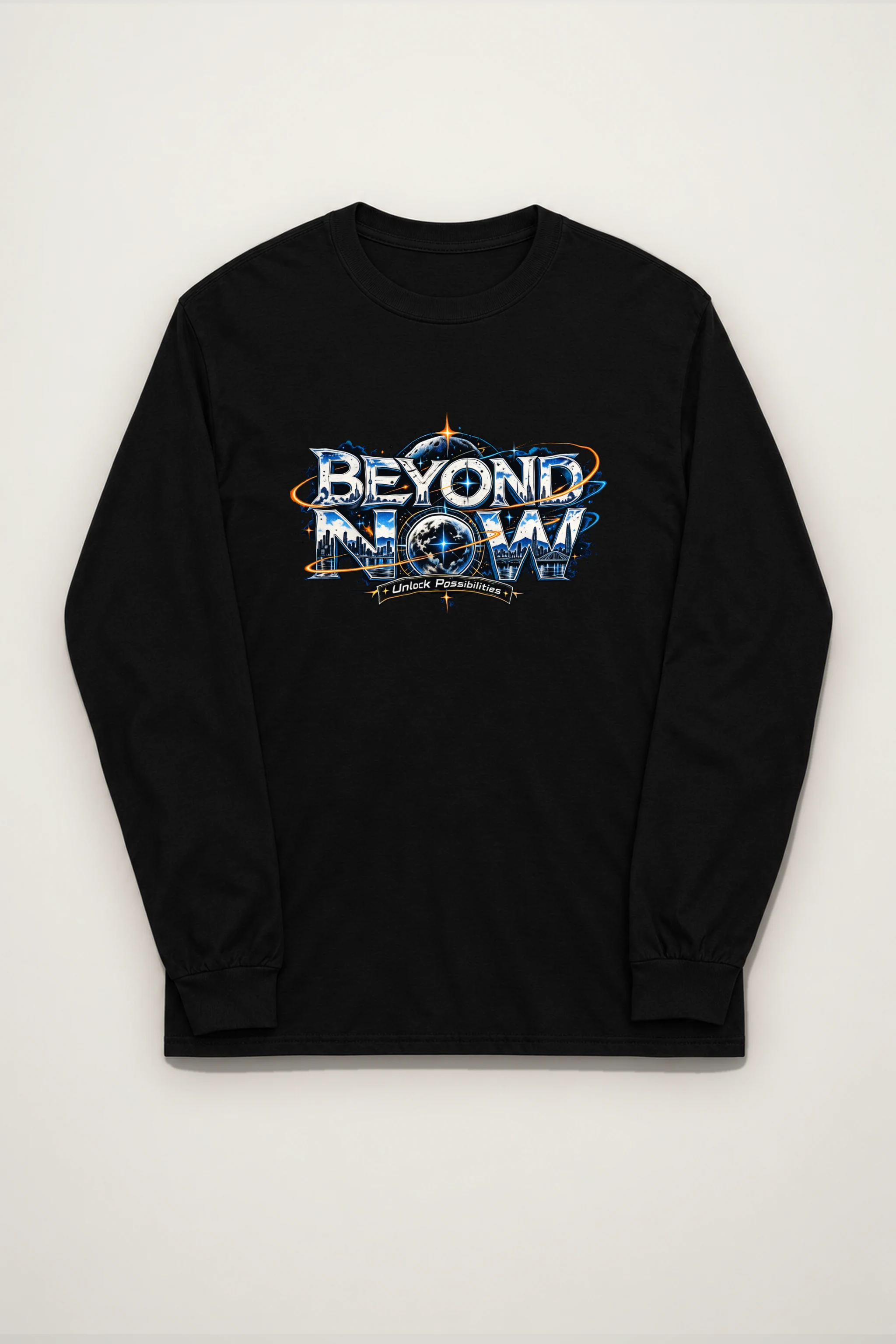 "Beyond Now Skyline" Unisex Longsleeve T-shirt