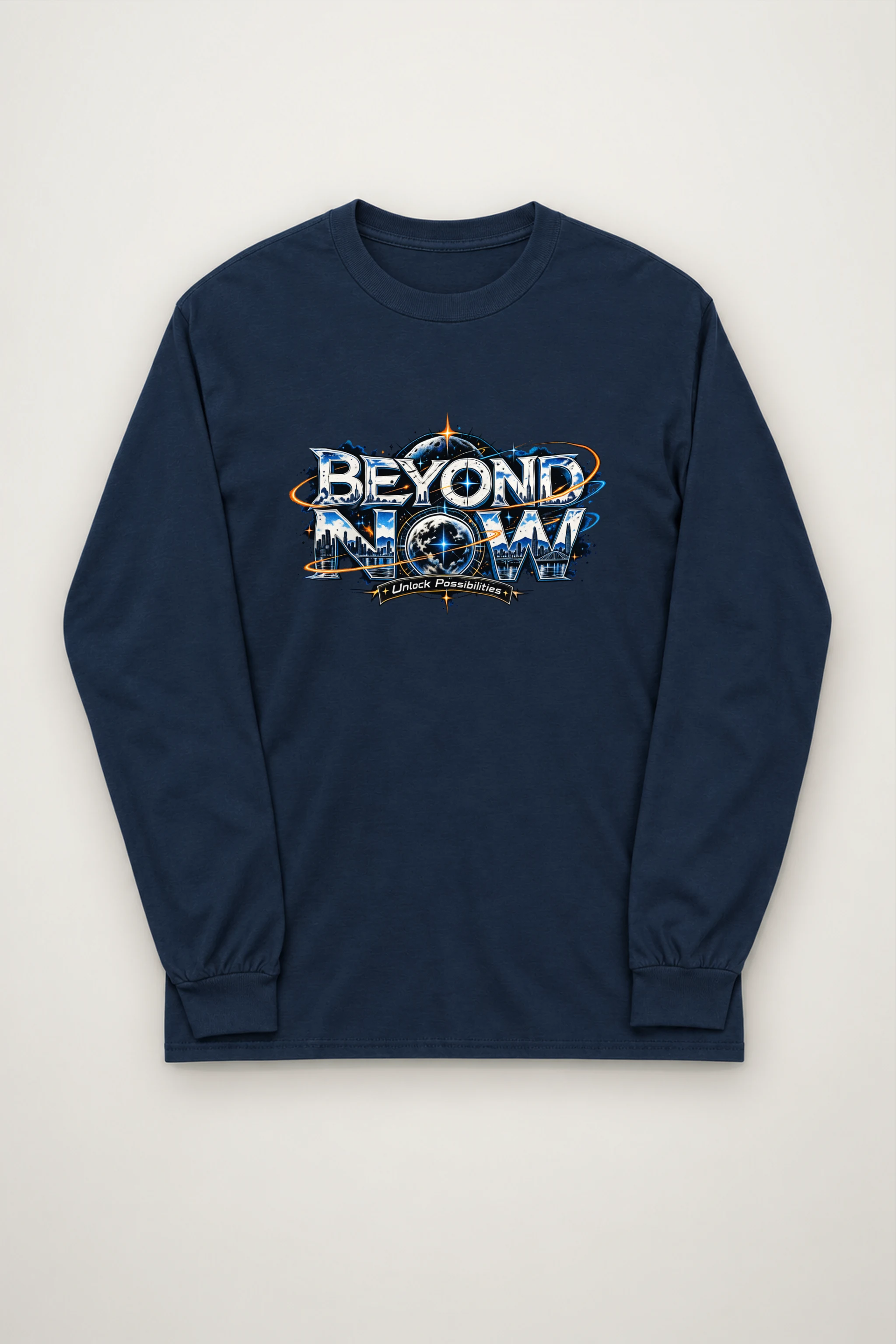 "Beyond Now Skyline" Unisex Longsleeve T-shirt