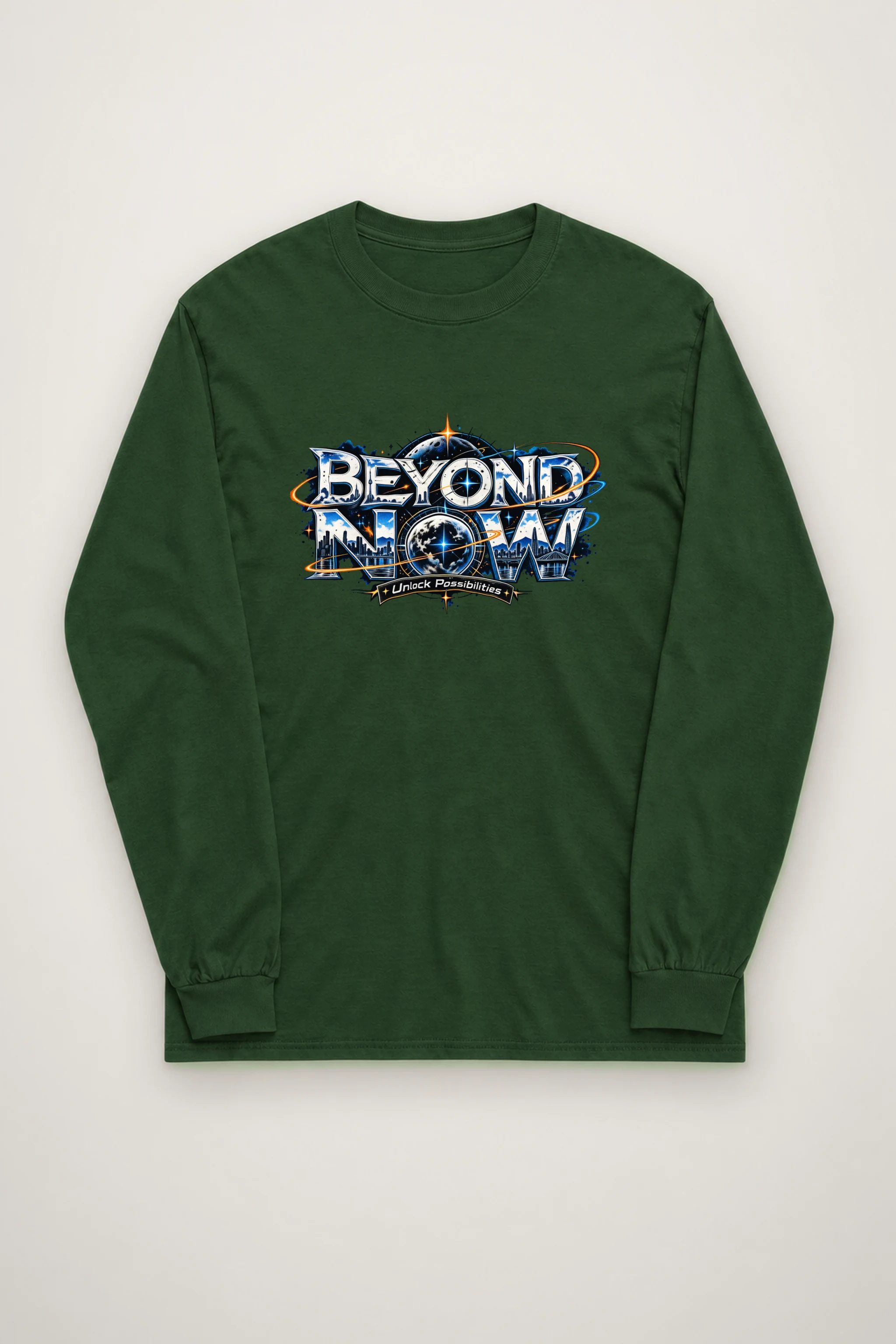 "Beyond Now Skyline" Unisex Longsleeve T-shirt