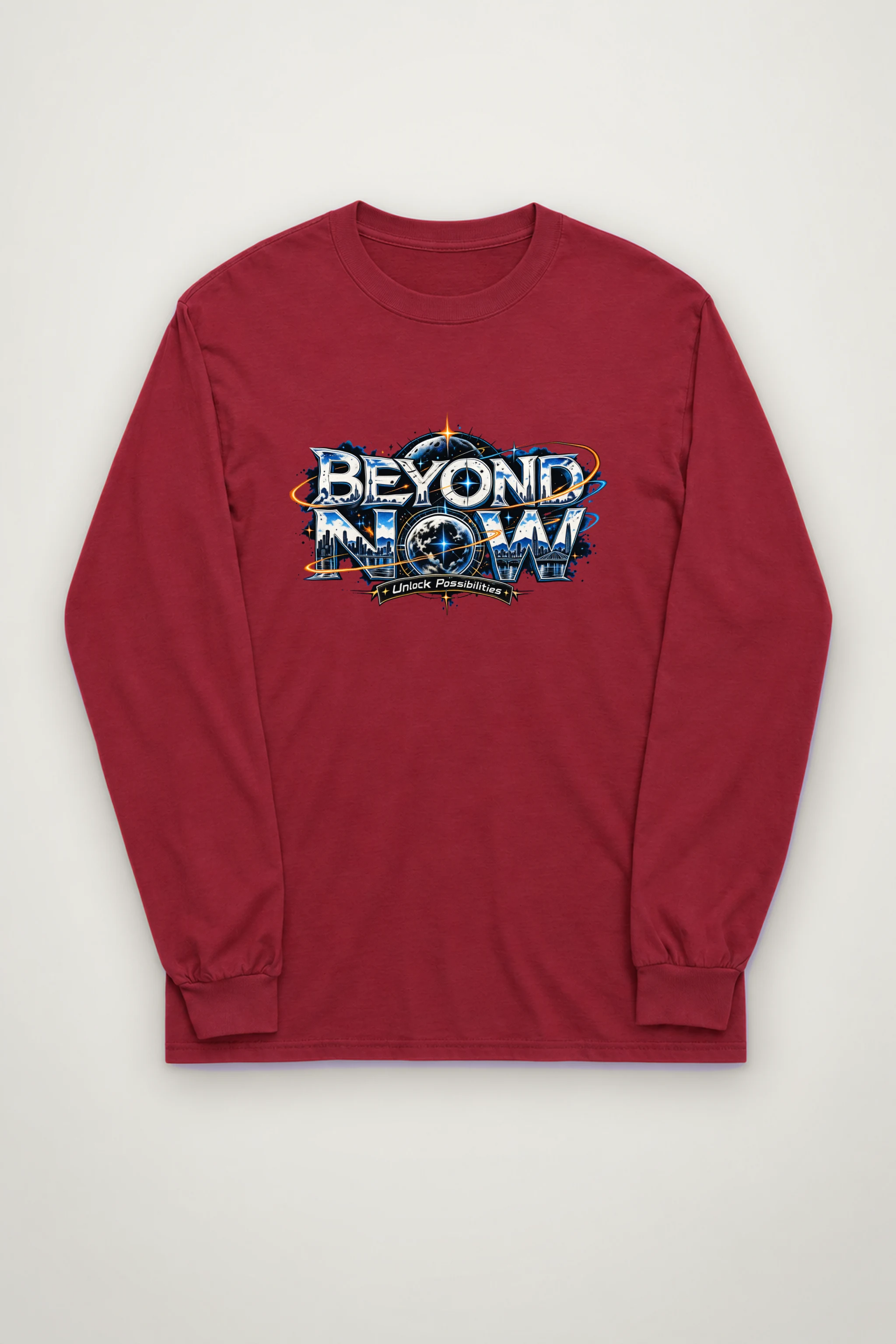 "Beyond Now Skyline" Unisex Longsleeve T-shirt
