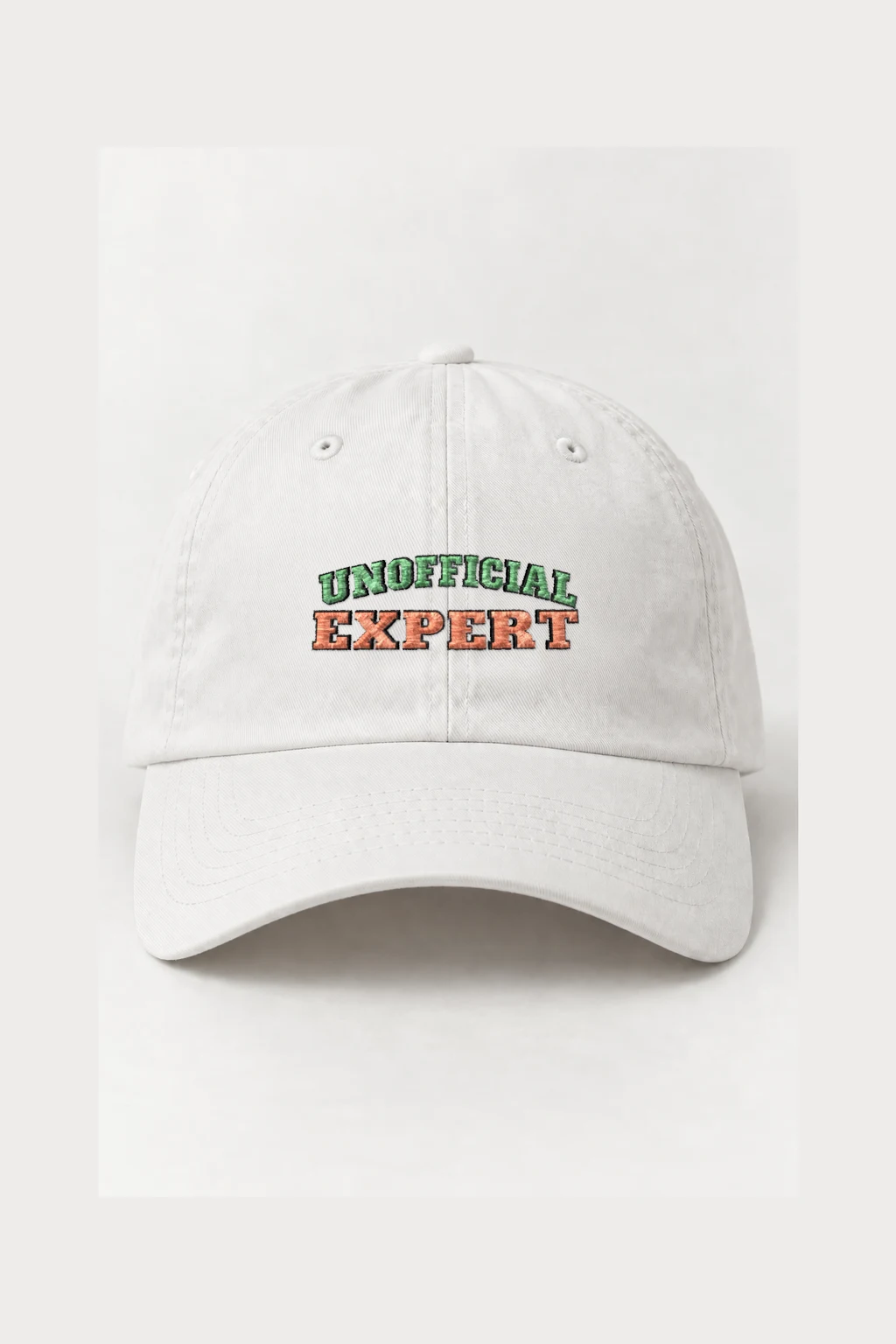 "Unofficial Expert" Classic Dad Hat · Embroidered | Yupoong 6245CM