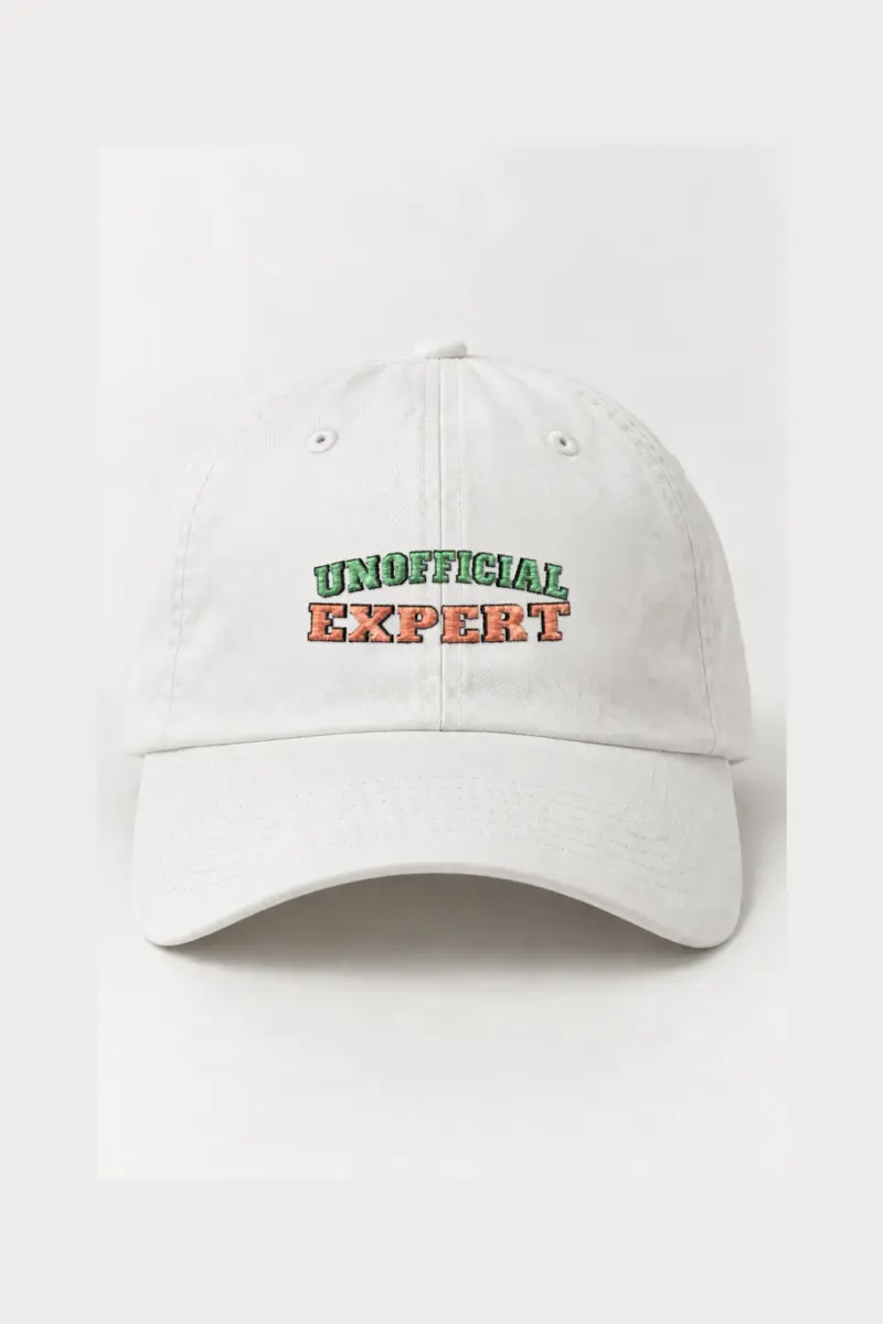 “Unofficial Expert” Classic Dad Hat · Embroidered | Yupoong 6245CM