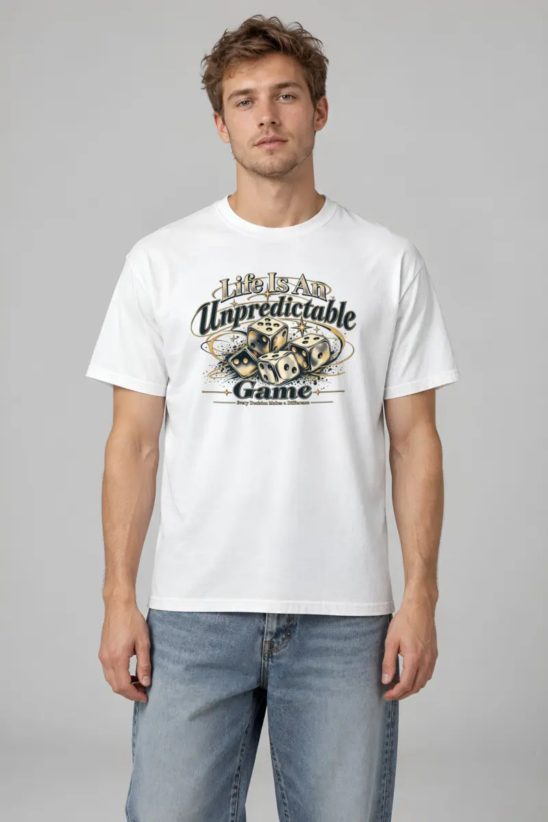 "Unpredictable Game" Heavyweight Unisex Crewneck T-shirt