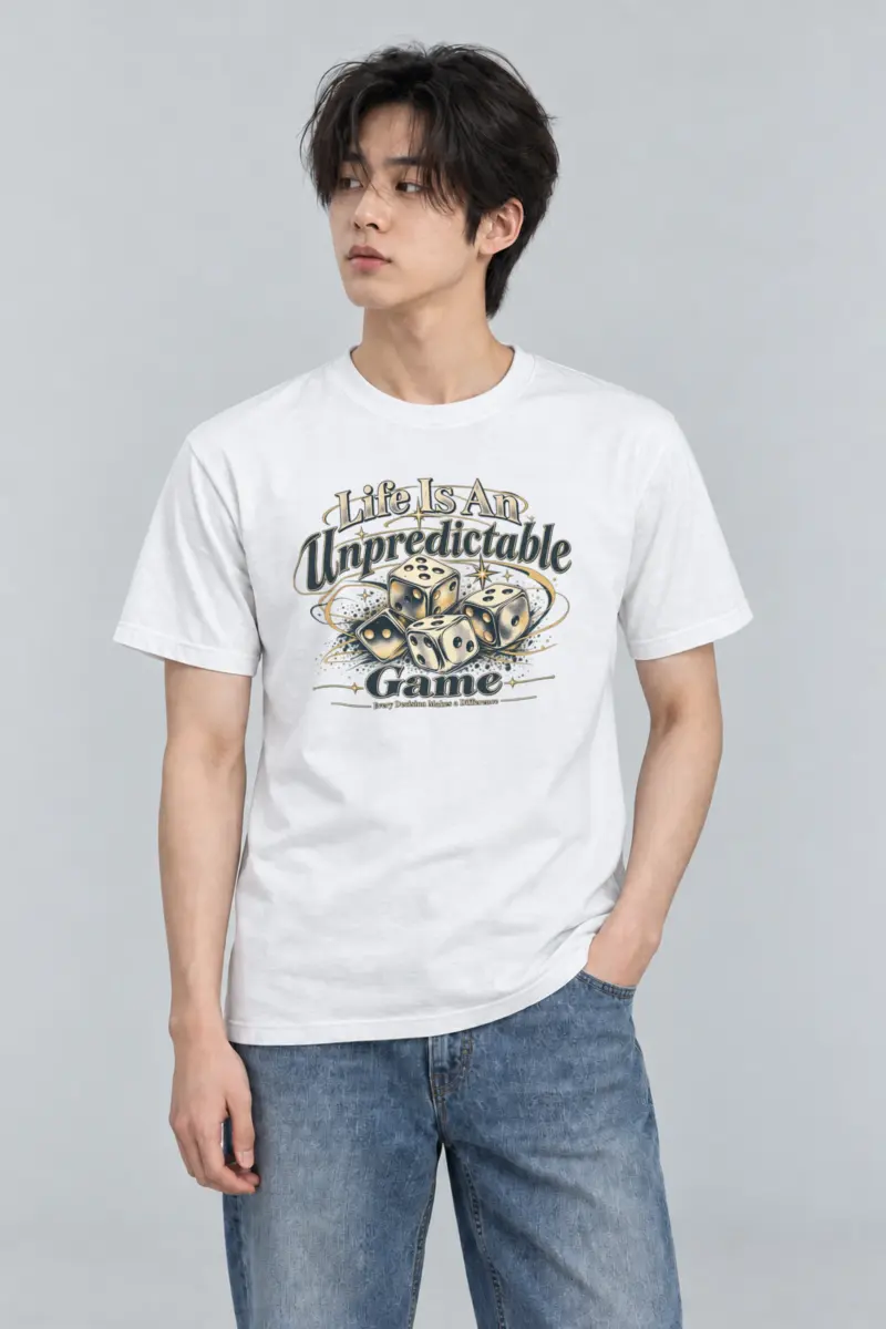 "Unpredictable Game" Heavyweight Unisex Crewneck T-shirt