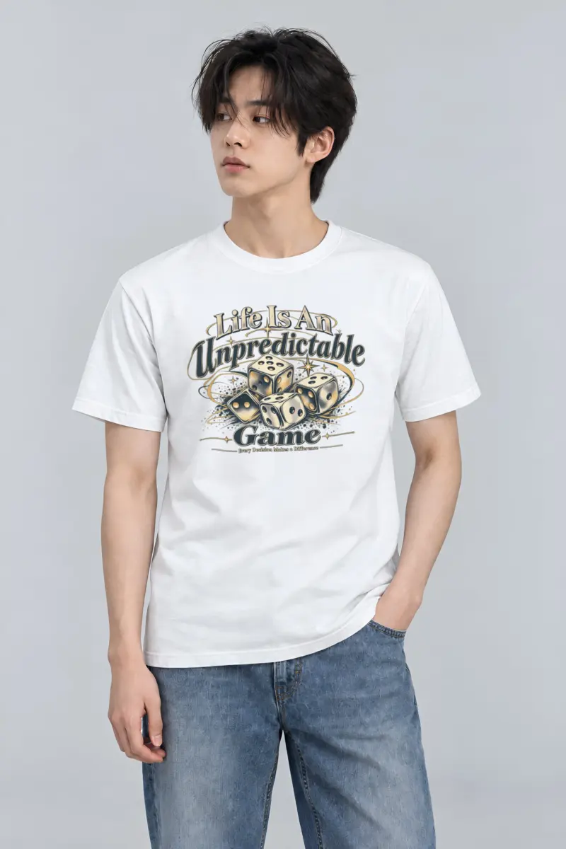 "Unpredictable Game" Heavyweight Unisex Crewneck T-shirt